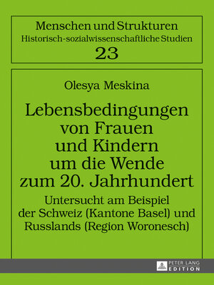 cover image of Lebensbedingungen von Frauen und Kindern um die Wende zum 20. Jahrhundert